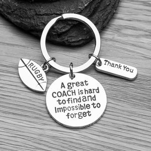 Rugby Coach Keychain, Rugby Coach Gifts, Great Coa